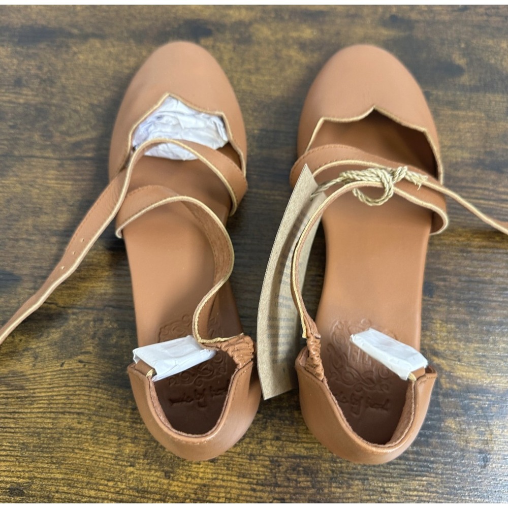 NWT Bali ELF Mangrove Handmade Leather Shoes Crisscross Strappy Mary Jane US 8 - Picture 6 of 10